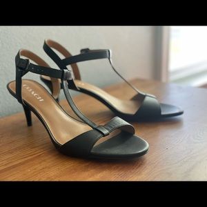 Coach size 9.5 open toed heels